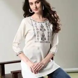Women Placement Print Straight Kurti-picture-11