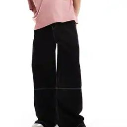 Men Super Baggy Jeans with Elasticated Waistband-image-72
