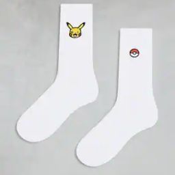 2-Pack Socks with Pokemon Embroidery-image-72
