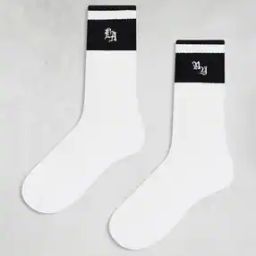 Pack of 2 La & Ny Artwork Sports Striped Socks-image-57