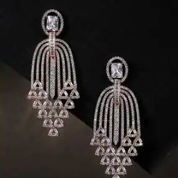 Stoned-Studded Dangler Earrings-47
