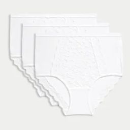 Women Pack of 3 Lace Bikini Briefs-image-68