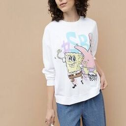 Women Graphic Print Regular Fit Crew-Neck Sweatshirt-picture-24