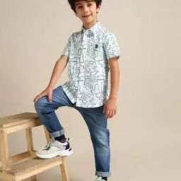 Boys Printed Regular Fit Shirt-image-61