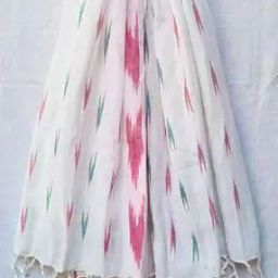 Ikat Woven Dupatta with Tassels-image-99