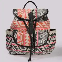 Women Geometric Print Backpack-image-11