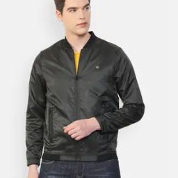 Men Regular Fit Zip-Front Bomber Jacket-image-48
