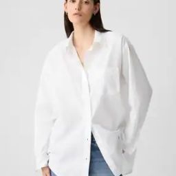 Women Solid Full-Sleeve Poplin Big Shirt-image-29