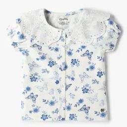 Girls Floral Print Relaxed Fit Top-image-24