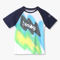 Boys Graphic Print Slim Fit Round-Neck T-Shirt-49