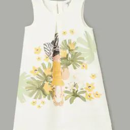 Girls Floral Printed Dress-image-9