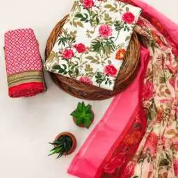 Women Floral Unstitched Dress Material-image-73