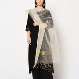 Banarasi Poly Silk Woven Dupatta      -picture-53