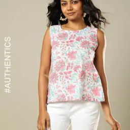 Sanganer Handblock Print Cotton Top-image-71