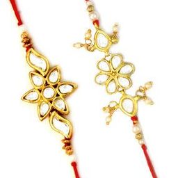 Pack of 2 Stone-Studded Rakhi Bracelets-image-54