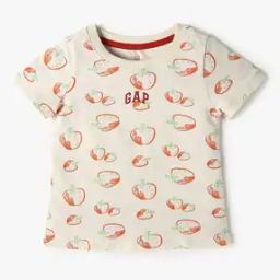 Short-Sleeve Abstract Print Logo T-Shirt-28