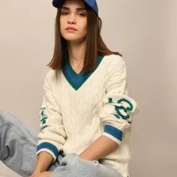 only Women Cable-Knit Round-Neck Pullover-picture-9