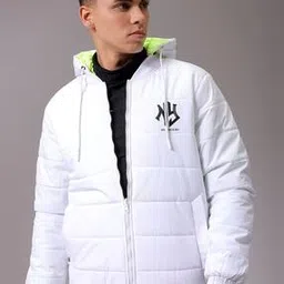 the indian garage co Men Slim Fit Reversible Puffer Jacket-picture-14