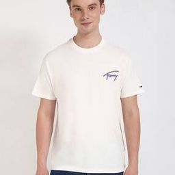 tommy hilfiger Men Faded Graphic Print Relaxed Fit Crew-Neck T-Shirt-picture-47