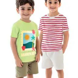 Pack of 2 Boys Graphic Print T-Shirts-picture-49