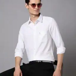 Men Regular Fit Shirt with Patch Pocket-image-86