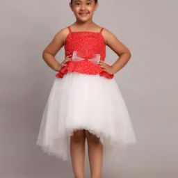 Girls Self-design Fit and Flare Dress-image-75