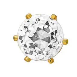 Men Gold-Plated Stone Stud Earring-42