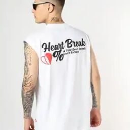 Men Typographic Print Loose Fit Crew-Neck T-Shirt-image-71