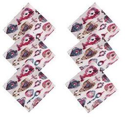 Set of 6 Printed Cotton Dinner Table Napkins -27