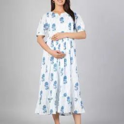 Women Floral Print A-Line Dress-image-57