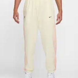 Men Mid-Rise Joggers with Logo Print-image-99