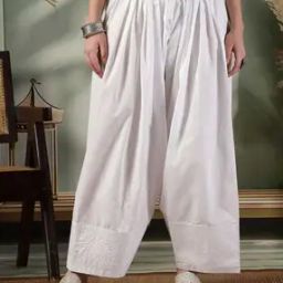 Women Salwar with Elasticated Drawstring Waist-image-75
