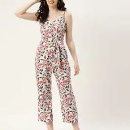 Women Floral Printed Jumpsuit-12