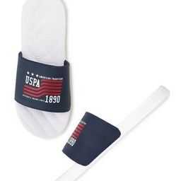 Men Colourblock Round-Toe Slides-51