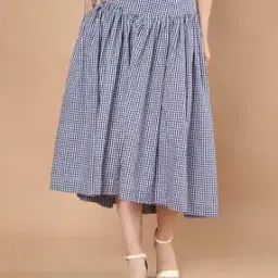 Checks A-line Skirt-image-20