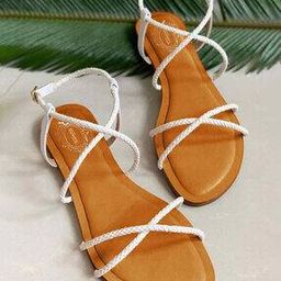 Stylised Toe Flat Heels Sandals-picture-43