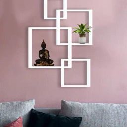 usha shriram Set of 4 Square Shaped Shelves image 1