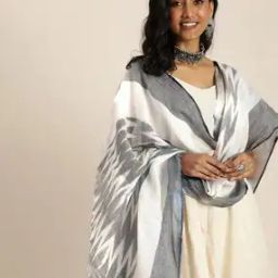 Graphic Design Dupatta with Tassels-picture-44
