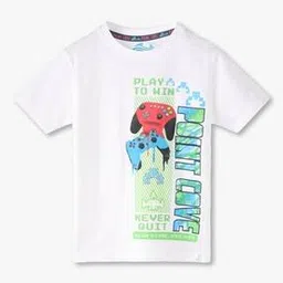point cove Boys Graphic Print Regular Fit Round-Neck T-Shirt-picture-16