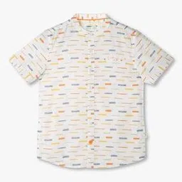 point cove Boys Printed Slim Fit Shirt-picture-1