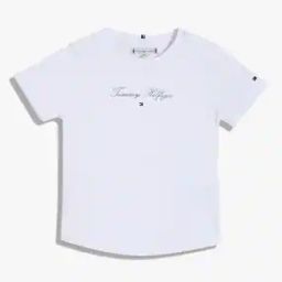Girls Slim Fit Round-Neck T-Shirt with Logo Print-picture-12