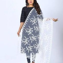 Women Embroidered Dupatta with Contrast Border-picture-27
