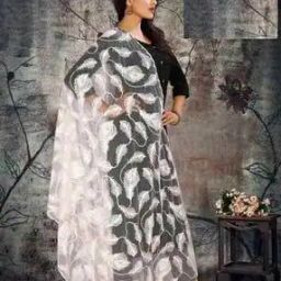 Women Embroidered Dupatta with Tassels -picture-14
