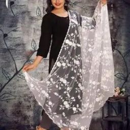 Women Embroidered Dupatta with Contrast Border-picture-23