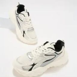 Women Colourblock Sports Shoes with Lace Fastening-image-28
