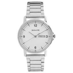 Men Water-Resistant Analogue Watch-NT77083SM01-image-96