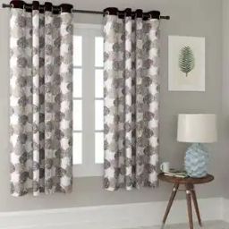 Set of 2 Leaf Print Window Curtain-15