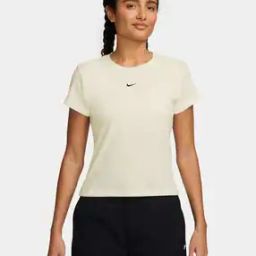 nike Women Ribbed Regular Fit Crew-Neck T-Shirt-picture-12