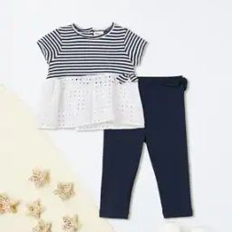 Girls Striped Pants with Top-image-60