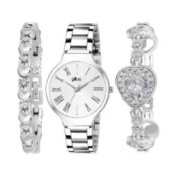Women Analogue Watch with Bracelets-image-109